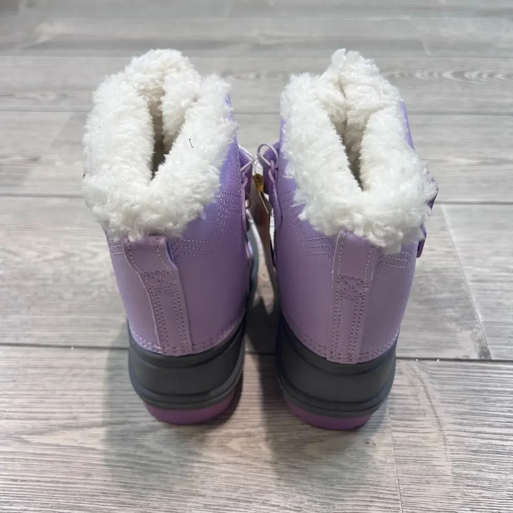 Cat & Jack Toddler Denver Waterproof Snow Boots Purple 8 NWT